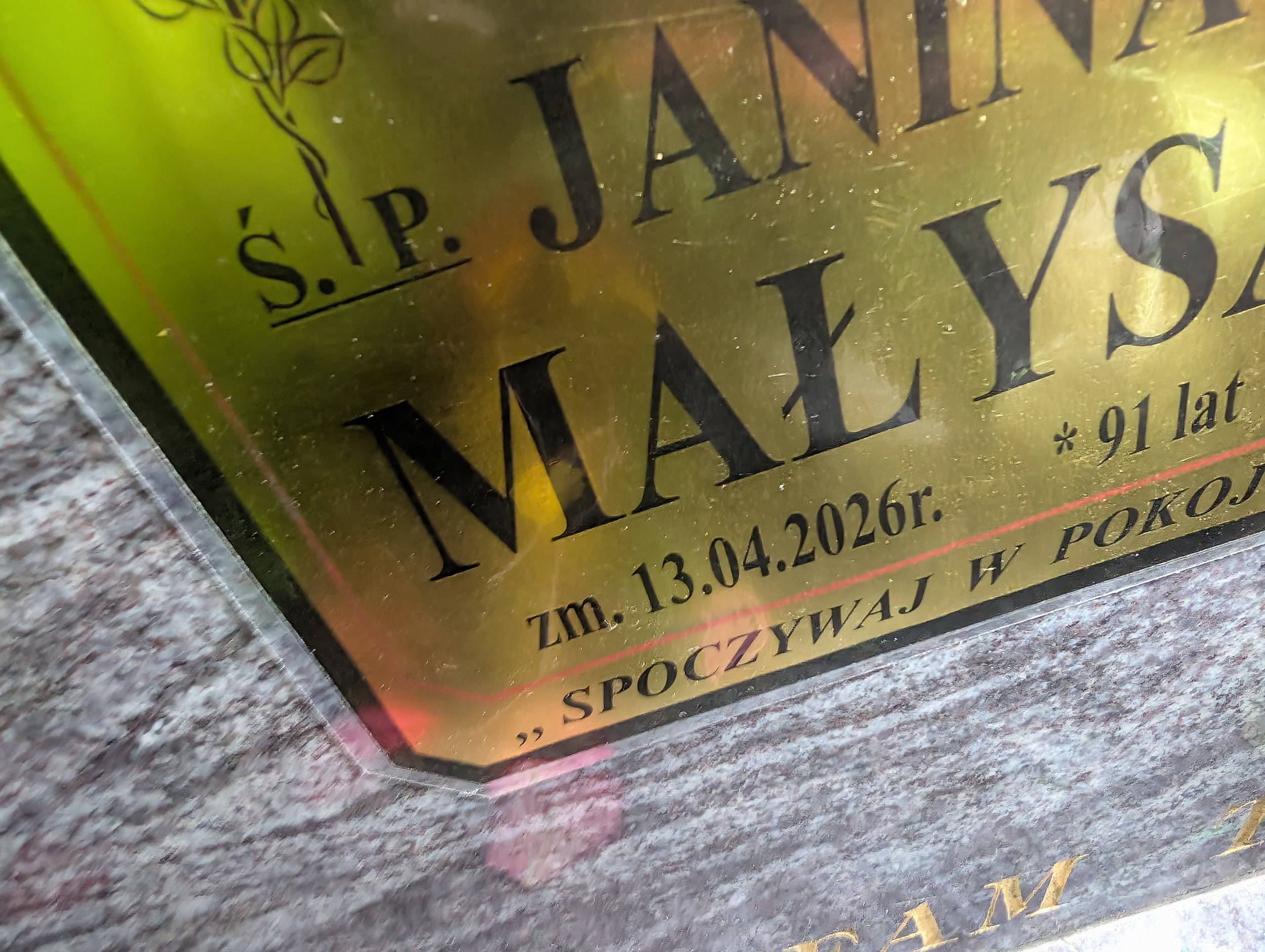 Grób Janina Małysa