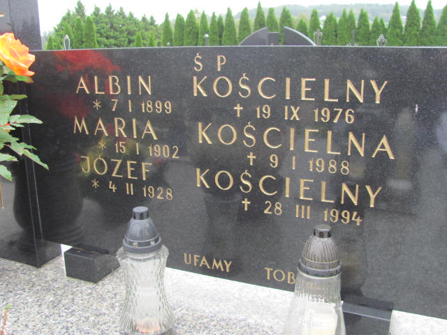 Albin Kościelny 1899 Radziszów - Grobonet - Wyszukiwarka osób pochowanych